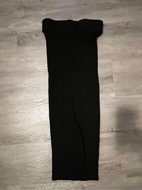 Classic Black Tube Skirt knitted Zara large